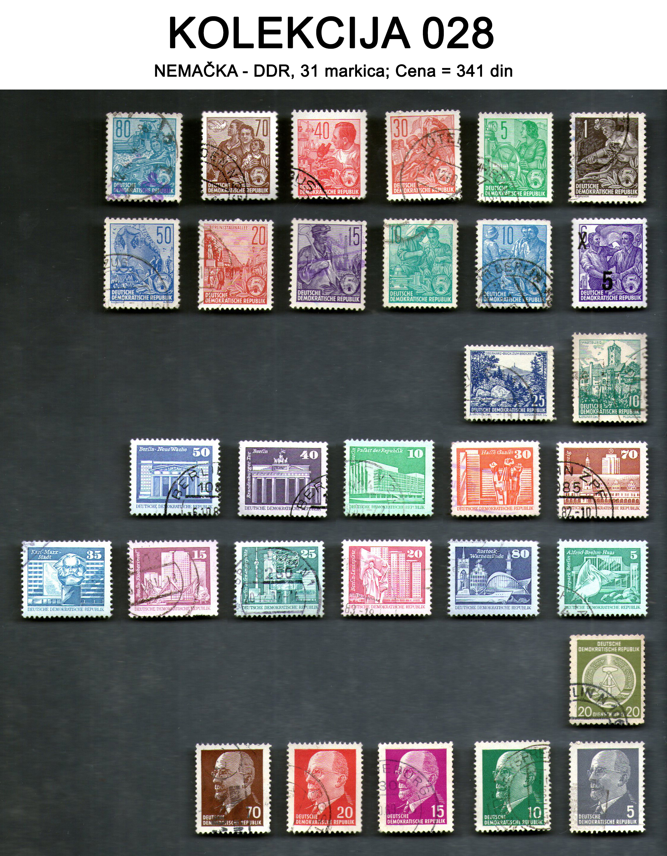 Postage stamps, sale